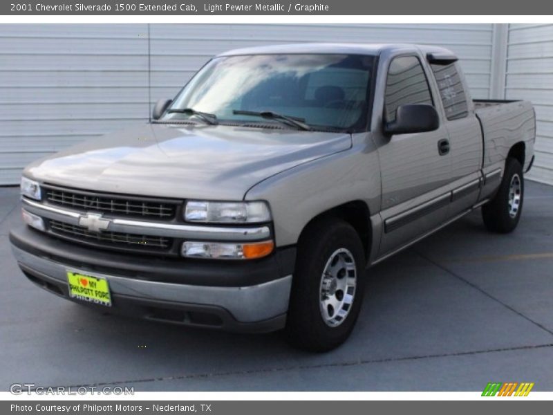 Light Pewter Metallic / Graphite 2001 Chevrolet Silverado 1500 Extended Cab