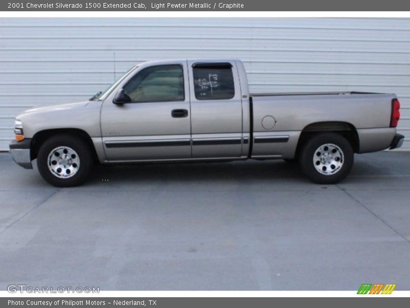 Light Pewter Metallic / Graphite 2001 Chevrolet Silverado 1500 Extended Cab