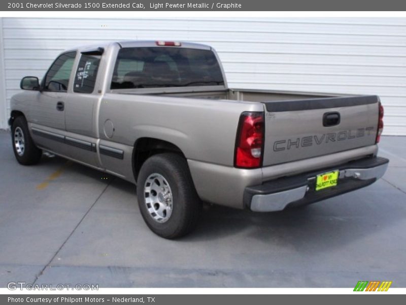 Light Pewter Metallic / Graphite 2001 Chevrolet Silverado 1500 Extended Cab