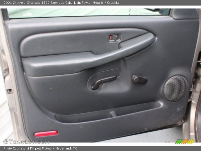 Light Pewter Metallic / Graphite 2001 Chevrolet Silverado 1500 Extended Cab