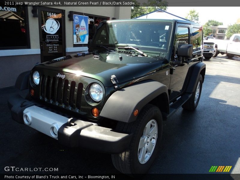 Natural Green Pearl / Black/Dark Saddle 2011 Jeep Wrangler Sahara 4x4