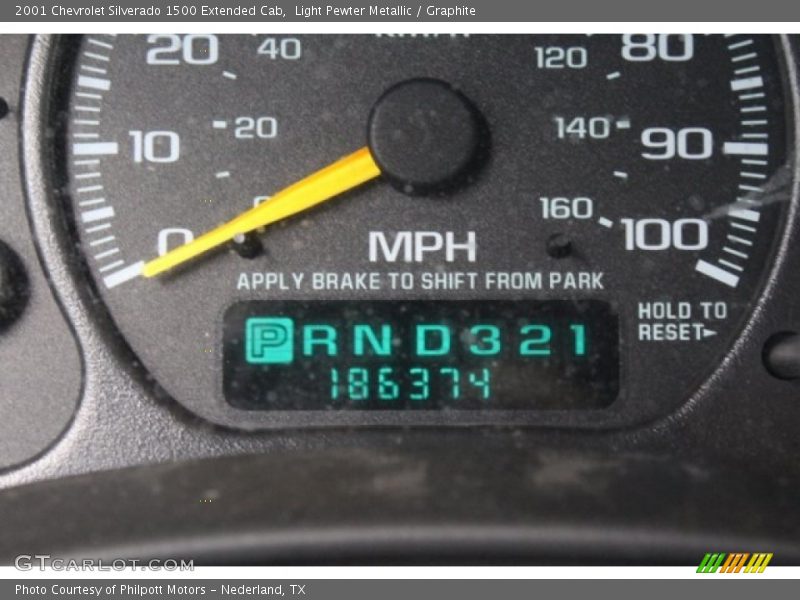 Light Pewter Metallic / Graphite 2001 Chevrolet Silverado 1500 Extended Cab