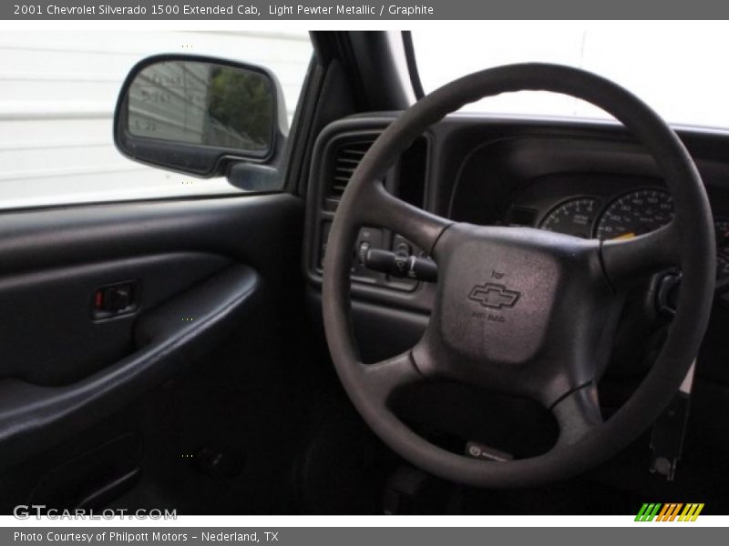 Light Pewter Metallic / Graphite 2001 Chevrolet Silverado 1500 Extended Cab