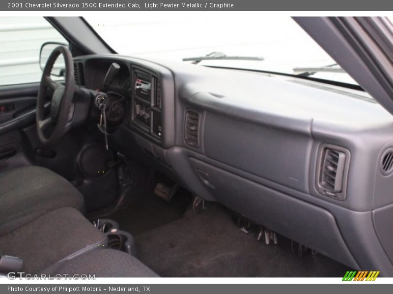 Light Pewter Metallic / Graphite 2001 Chevrolet Silverado 1500 Extended Cab
