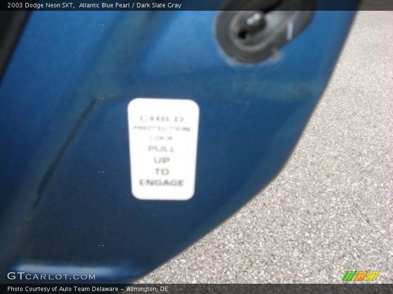 Atlantic Blue Pearl / Dark Slate Gray 2003 Dodge Neon SXT