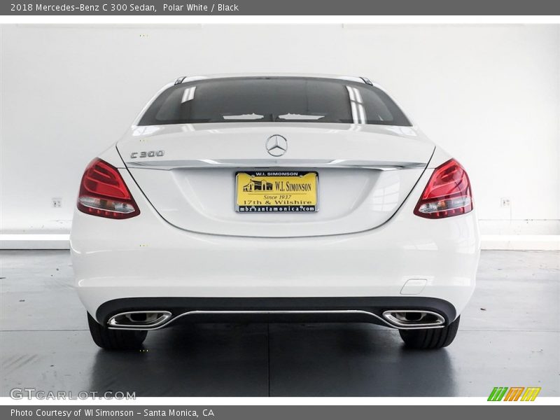 Polar White / Black 2018 Mercedes-Benz C 300 Sedan