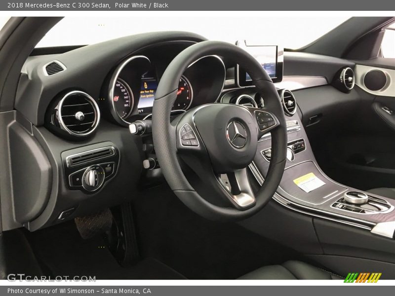 Polar White / Black 2018 Mercedes-Benz C 300 Sedan