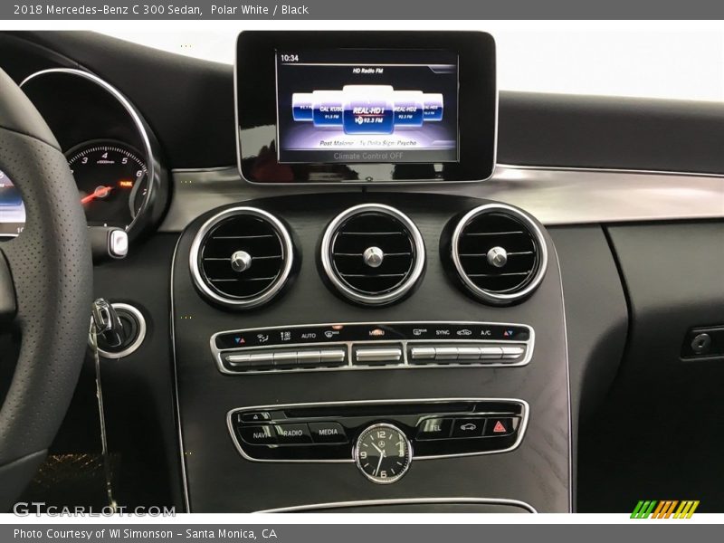 Polar White / Black 2018 Mercedes-Benz C 300 Sedan