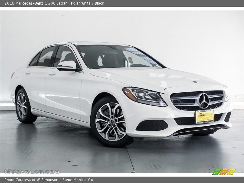 Polar White / Black 2018 Mercedes-Benz C 300 Sedan