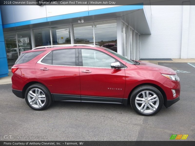 Cajun Red Tintcoat / Medium Ash Gray 2018 Chevrolet Equinox Premier AWD