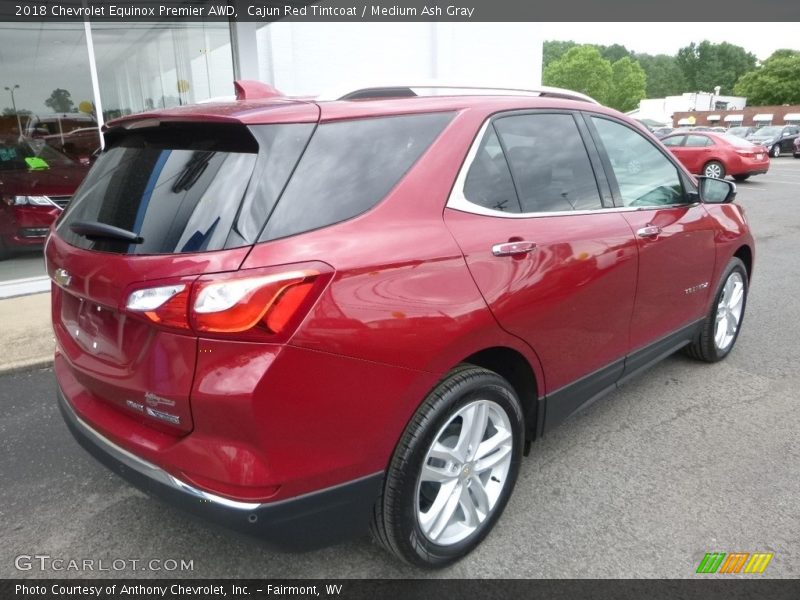 Cajun Red Tintcoat / Medium Ash Gray 2018 Chevrolet Equinox Premier AWD