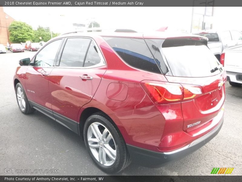Cajun Red Tintcoat / Medium Ash Gray 2018 Chevrolet Equinox Premier AWD