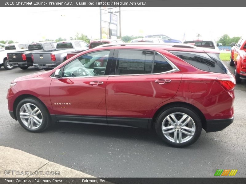 Cajun Red Tintcoat / Medium Ash Gray 2018 Chevrolet Equinox Premier AWD