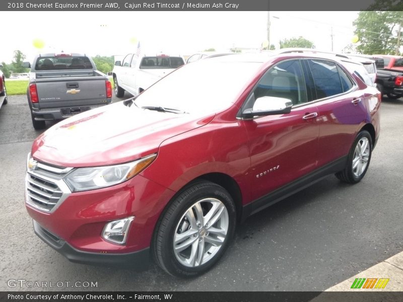 Cajun Red Tintcoat / Medium Ash Gray 2018 Chevrolet Equinox Premier AWD
