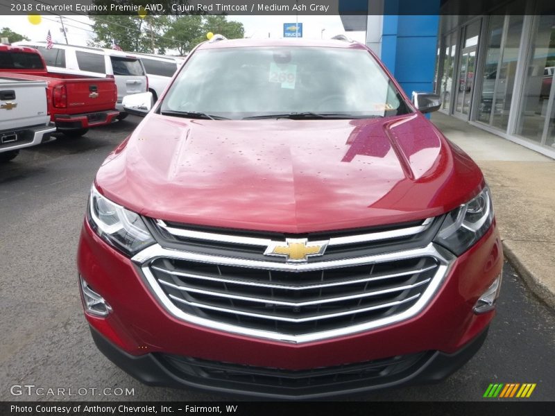 Cajun Red Tintcoat / Medium Ash Gray 2018 Chevrolet Equinox Premier AWD