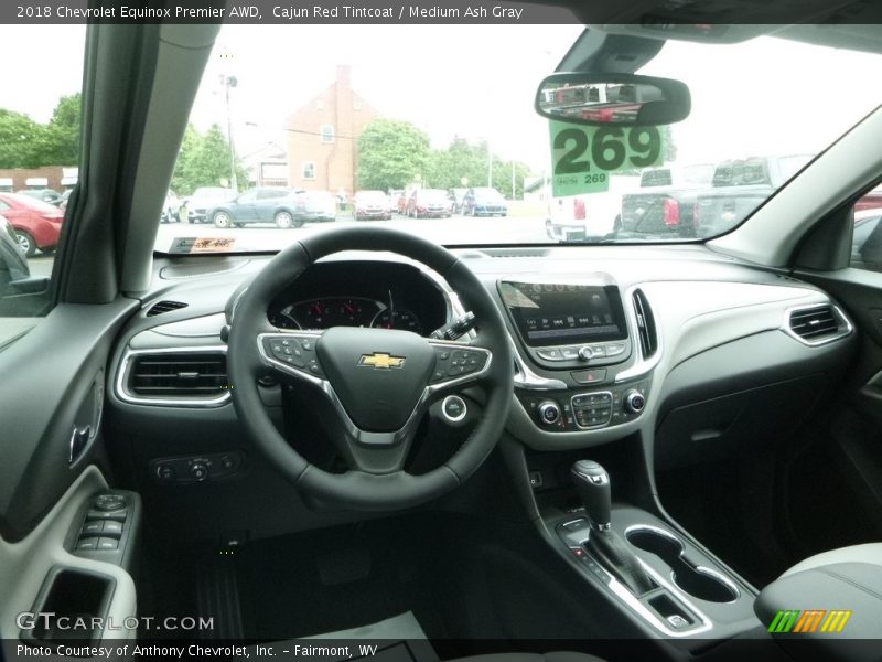Cajun Red Tintcoat / Medium Ash Gray 2018 Chevrolet Equinox Premier AWD
