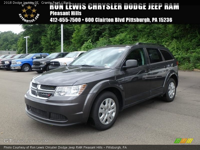 Granite Pearl / Black 2018 Dodge Journey SE