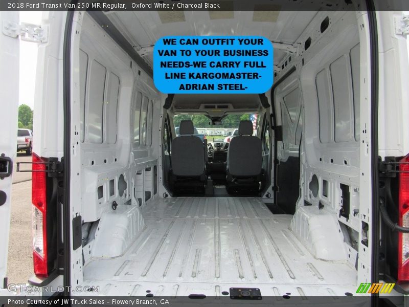 Oxford White / Charcoal Black 2018 Ford Transit Van 250 MR Regular