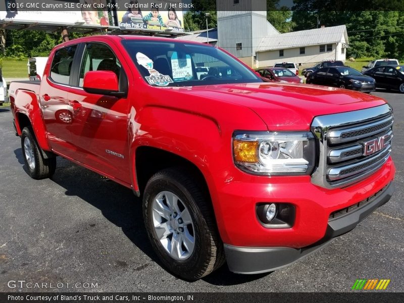 Cardinal Red / Jet Black 2016 GMC Canyon SLE Crew Cab 4x4