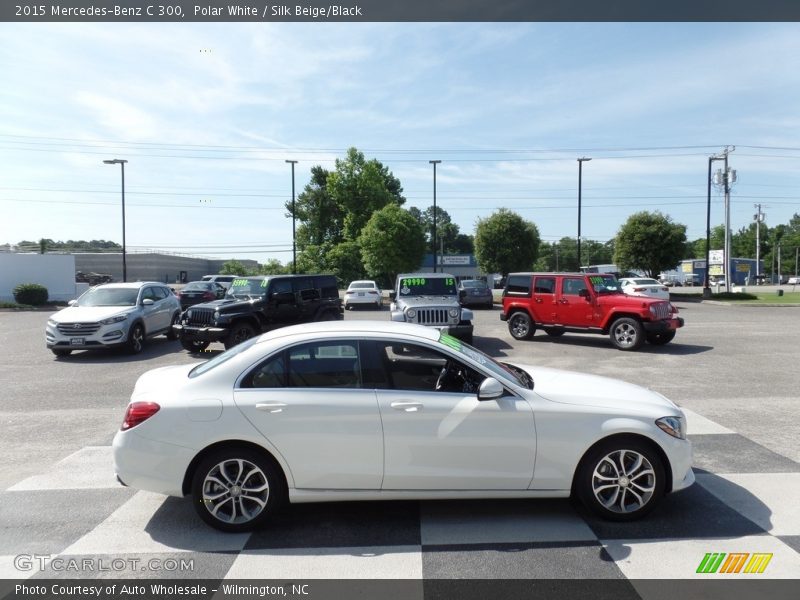 Polar White / Silk Beige/Black 2015 Mercedes-Benz C 300