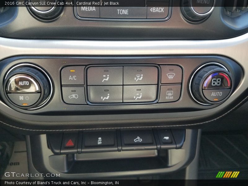 Cardinal Red / Jet Black 2016 GMC Canyon SLE Crew Cab 4x4