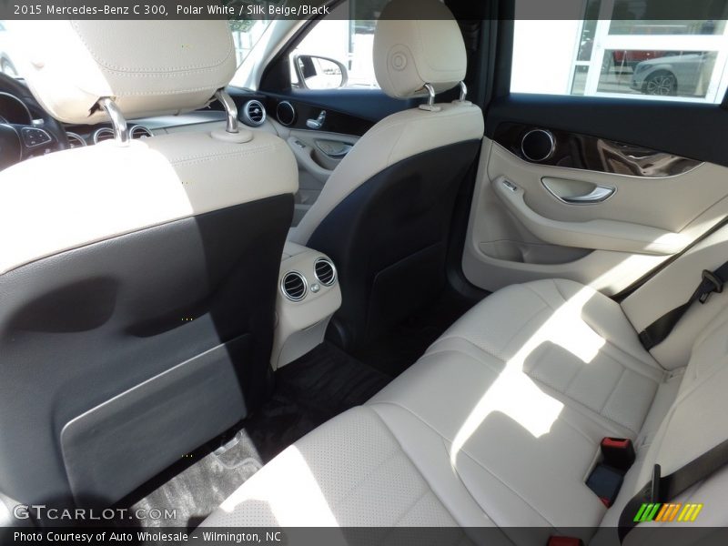 Polar White / Silk Beige/Black 2015 Mercedes-Benz C 300