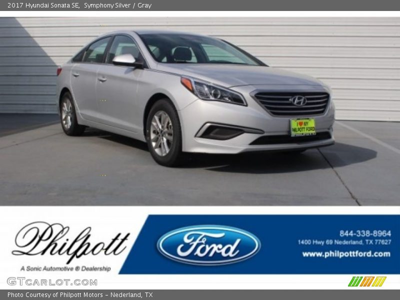 Symphony Silver / Gray 2017 Hyundai Sonata SE
