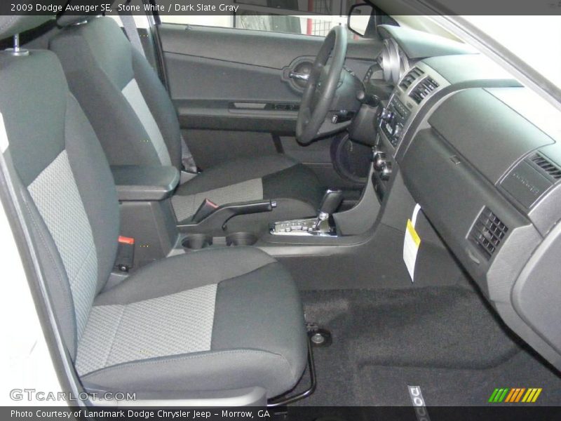 Stone White / Dark Slate Gray 2009 Dodge Avenger SE