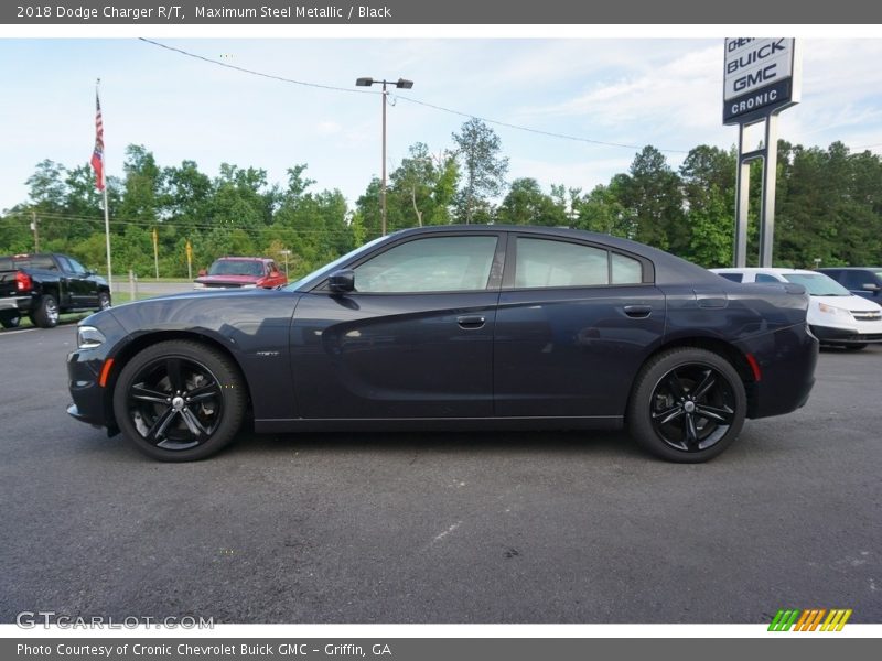 Maximum Steel Metallic / Black 2018 Dodge Charger R/T
