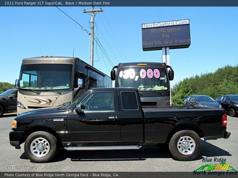 Black / Medium Dark Flint 2011 Ford Ranger XLT SuperCab