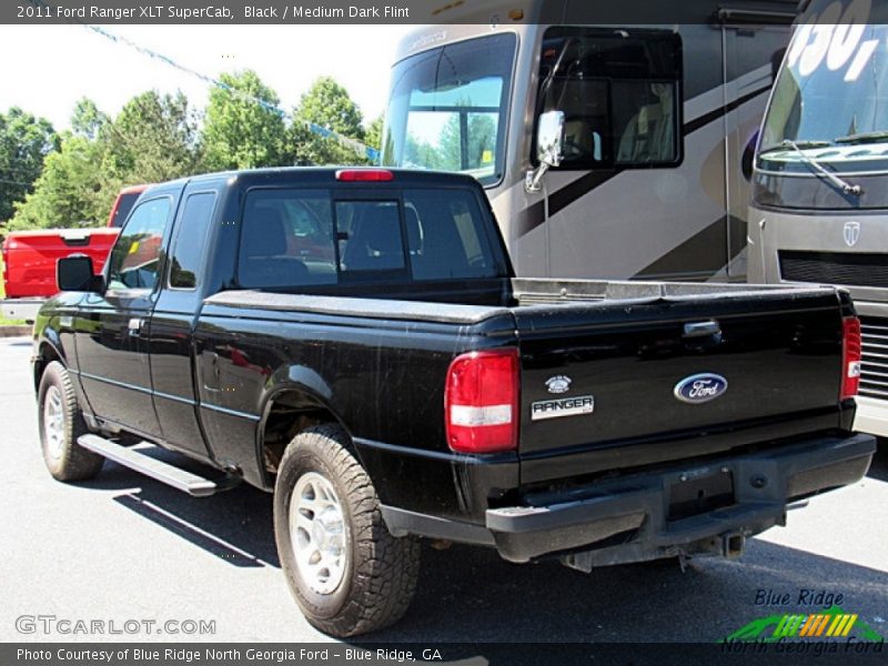 Black / Medium Dark Flint 2011 Ford Ranger XLT SuperCab