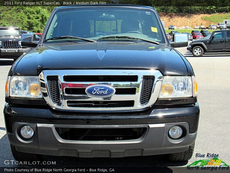 Black / Medium Dark Flint 2011 Ford Ranger XLT SuperCab