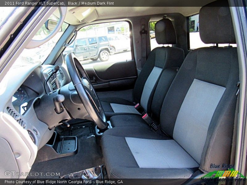 Black / Medium Dark Flint 2011 Ford Ranger XLT SuperCab