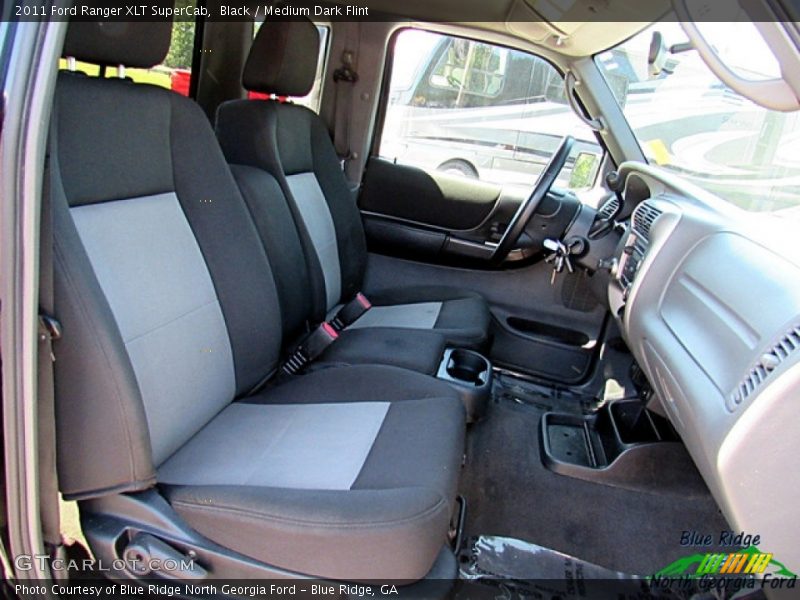 Black / Medium Dark Flint 2011 Ford Ranger XLT SuperCab