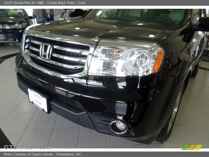 Crystal Black Pearl / Gray 2015 Honda Pilot EX 4WD