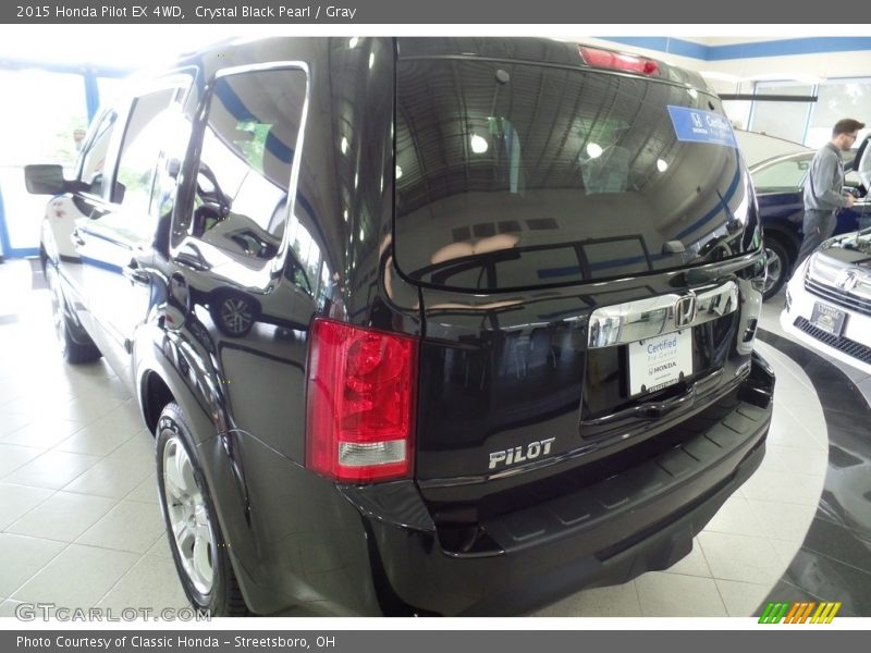 Crystal Black Pearl / Gray 2015 Honda Pilot EX 4WD