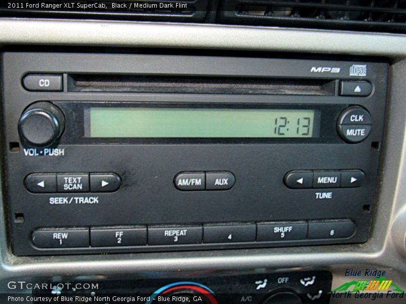 Black / Medium Dark Flint 2011 Ford Ranger XLT SuperCab