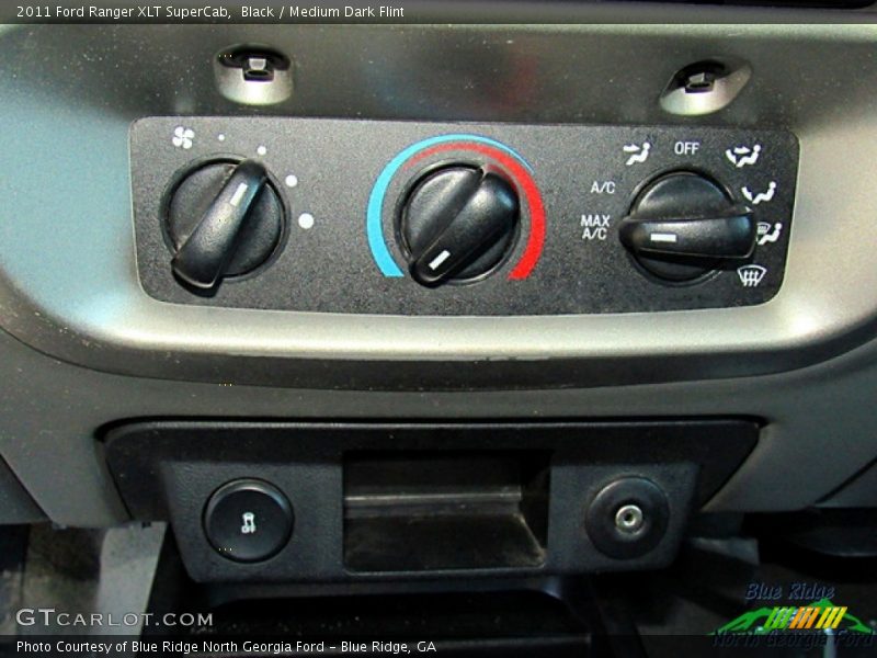 Black / Medium Dark Flint 2011 Ford Ranger XLT SuperCab