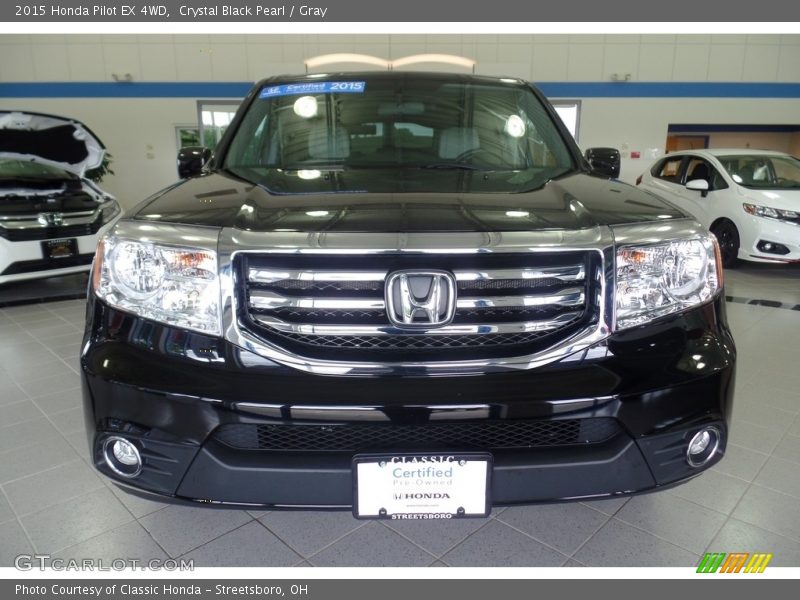 Crystal Black Pearl / Gray 2015 Honda Pilot EX 4WD