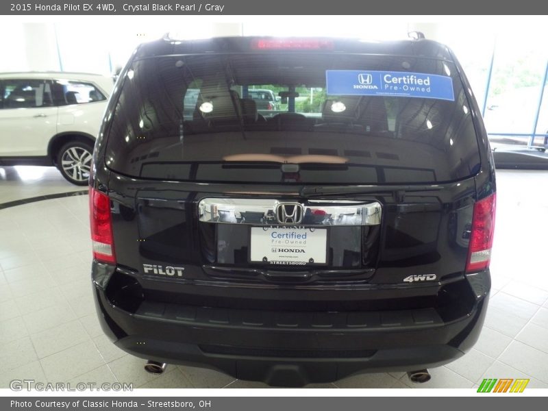 Crystal Black Pearl / Gray 2015 Honda Pilot EX 4WD