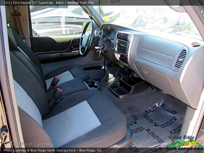 Black / Medium Dark Flint 2011 Ford Ranger XLT SuperCab