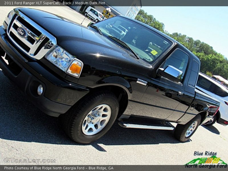 Black / Medium Dark Flint 2011 Ford Ranger XLT SuperCab
