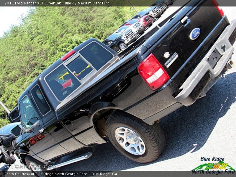 Black / Medium Dark Flint 2011 Ford Ranger XLT SuperCab