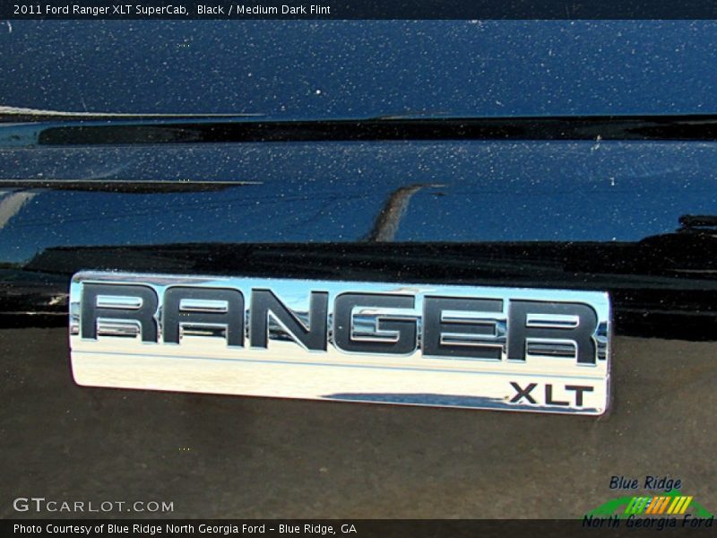 Black / Medium Dark Flint 2011 Ford Ranger XLT SuperCab