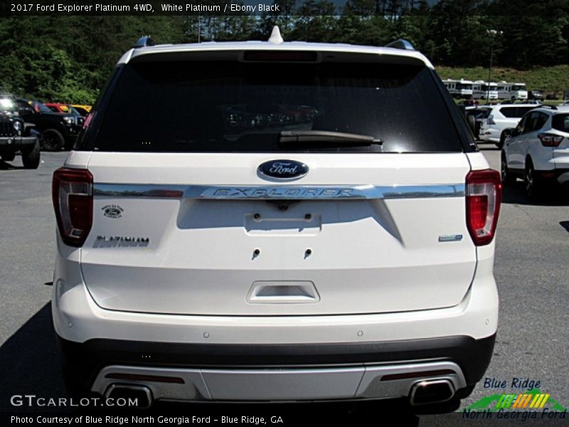 White Platinum / Ebony Black 2017 Ford Explorer Platinum 4WD