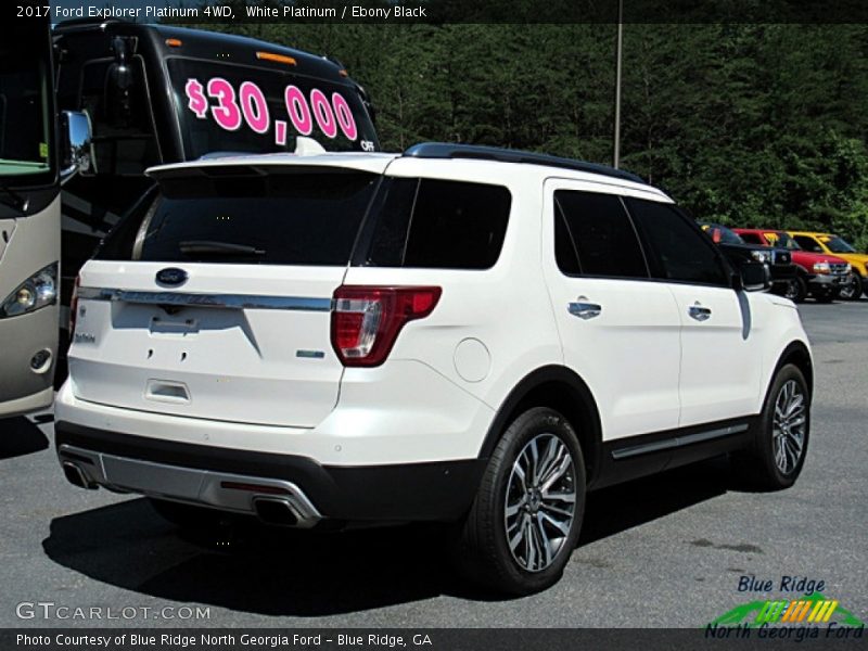 White Platinum / Ebony Black 2017 Ford Explorer Platinum 4WD