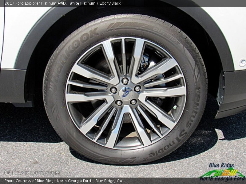 White Platinum / Ebony Black 2017 Ford Explorer Platinum 4WD