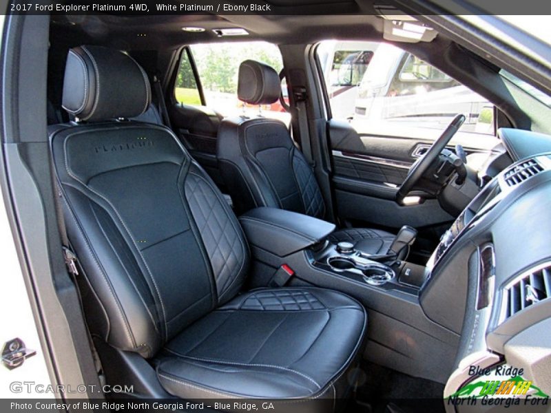 White Platinum / Ebony Black 2017 Ford Explorer Platinum 4WD