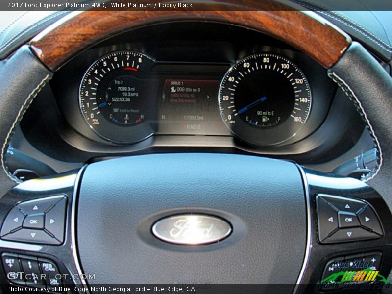 White Platinum / Ebony Black 2017 Ford Explorer Platinum 4WD