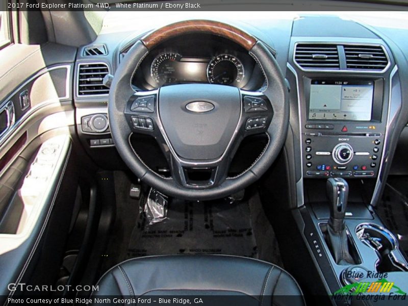 White Platinum / Ebony Black 2017 Ford Explorer Platinum 4WD
